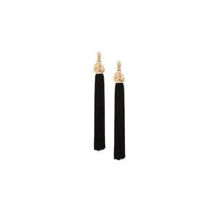 Saint Laurent Lou Lou tassel earrings clip on in excellent conditions